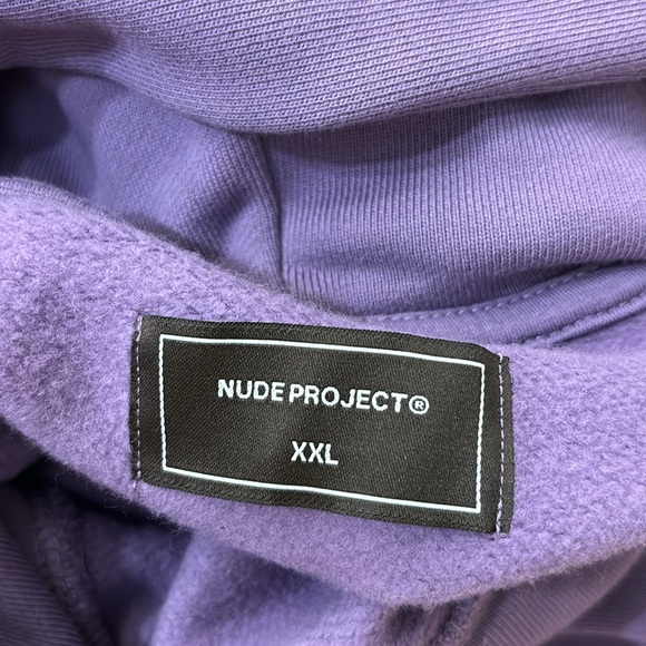 Nude Project Record Hood Lavander Purple Fleeced XXL - Picture 14 of 16